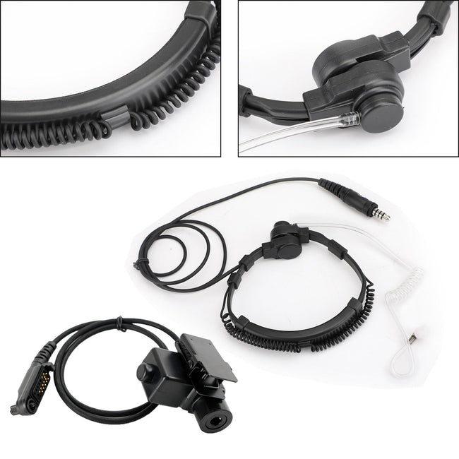 7,1 mm Big Plug Tactical Throat Headset 6-Pin U94 PTT für HYT PD682g PD662g PD665