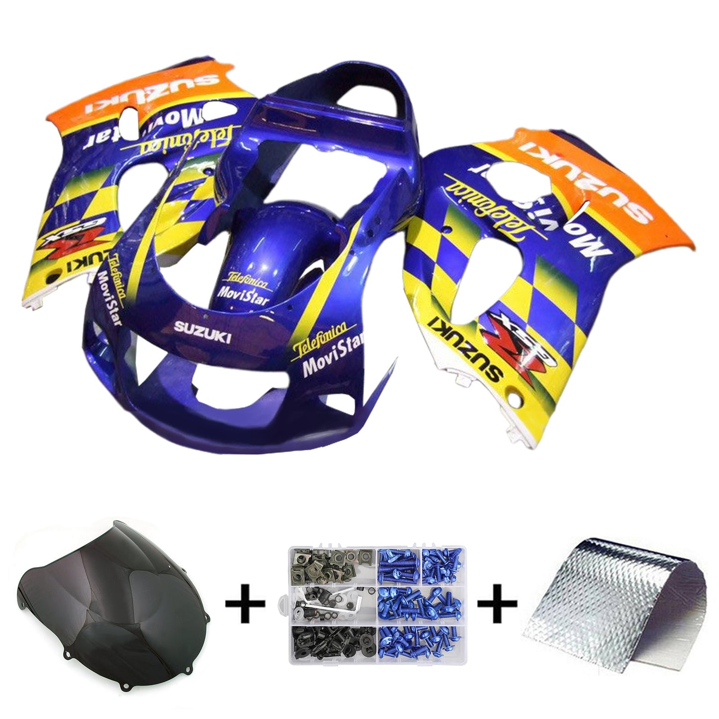 1996–2000 Suzuki GSXR600 1996–1999 GSXR750 Einspritzverkleidungs-Kit Karosserie