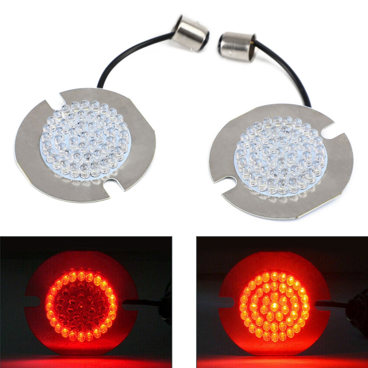 1157 LED Blinkerlampe Hinweisinten Passend für Dyna Touring Electra Glide Road King Generic