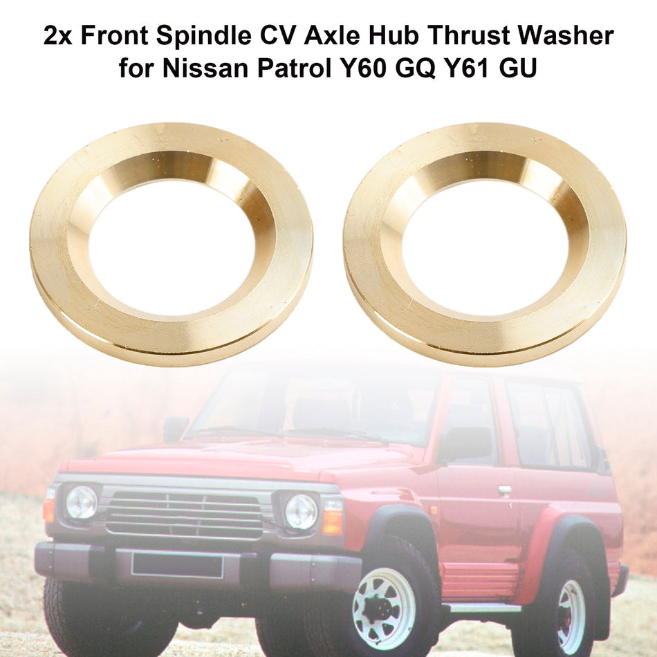 2x Vorderachse CV Achsnabe Anlaufscheibe für Nissan Patrol Y60 GQ Y61 GU