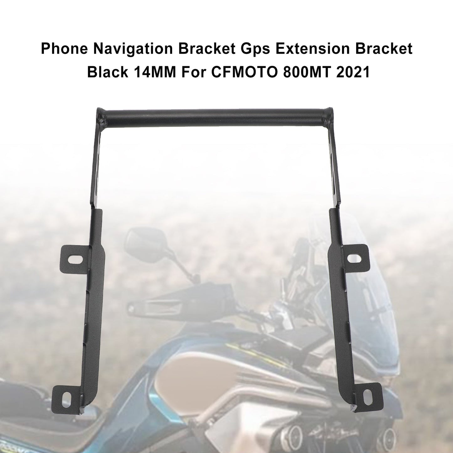 Support d'extension GPS support de téléphone Navi noir 14mm convient pour CFMOTO 800MT 2021 générique