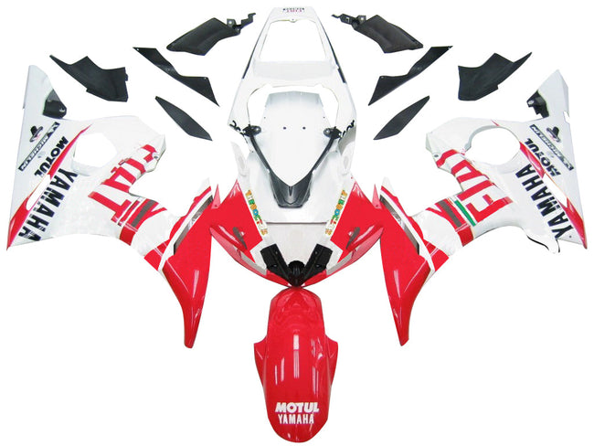 Amotopart 2005 Yamaha R6 Verkleidung Multi White Kit