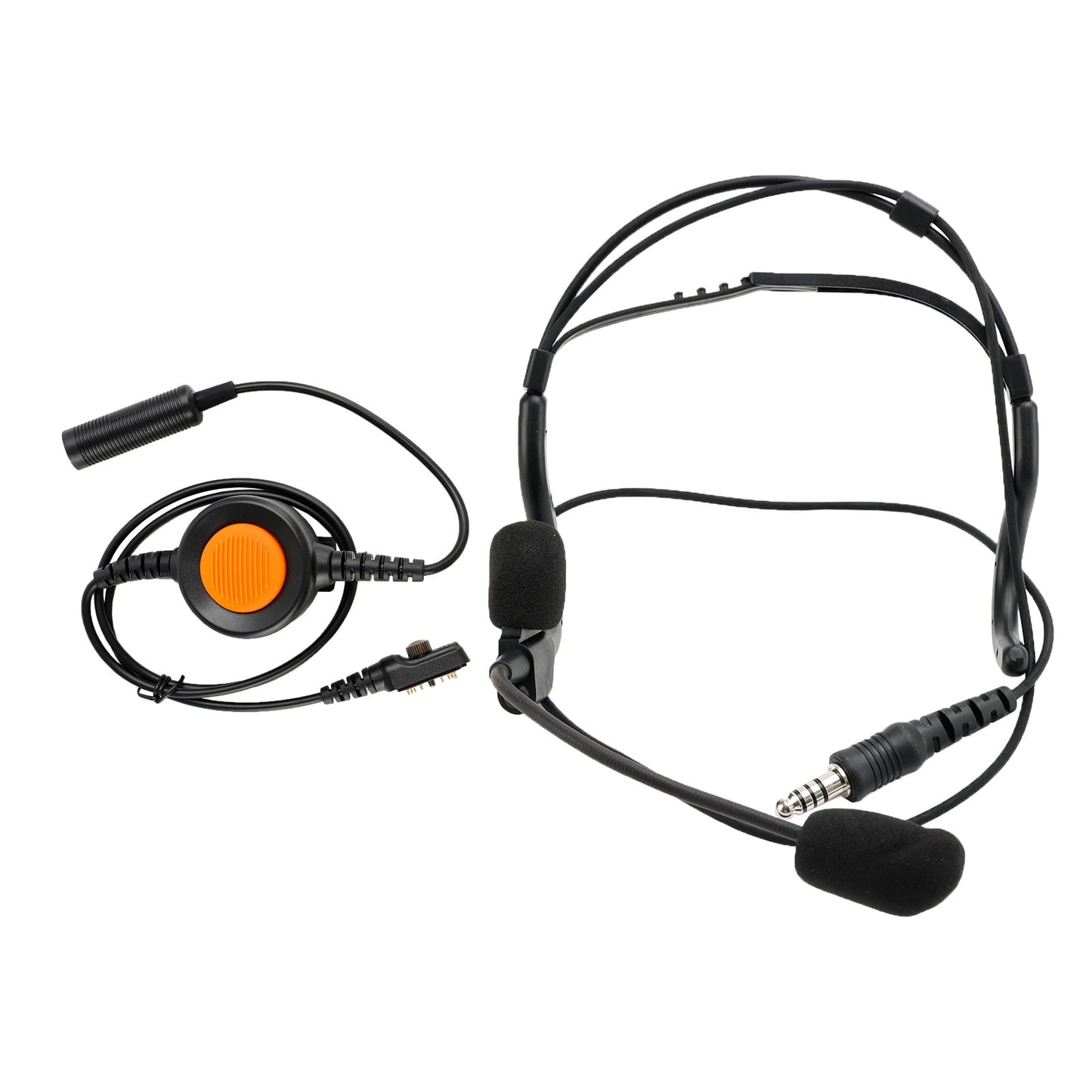 7,1-C8 Hinten Montieren Stecker Taktische Headset 6-Pin U94 PTT Für Hytera PD780/700G/580