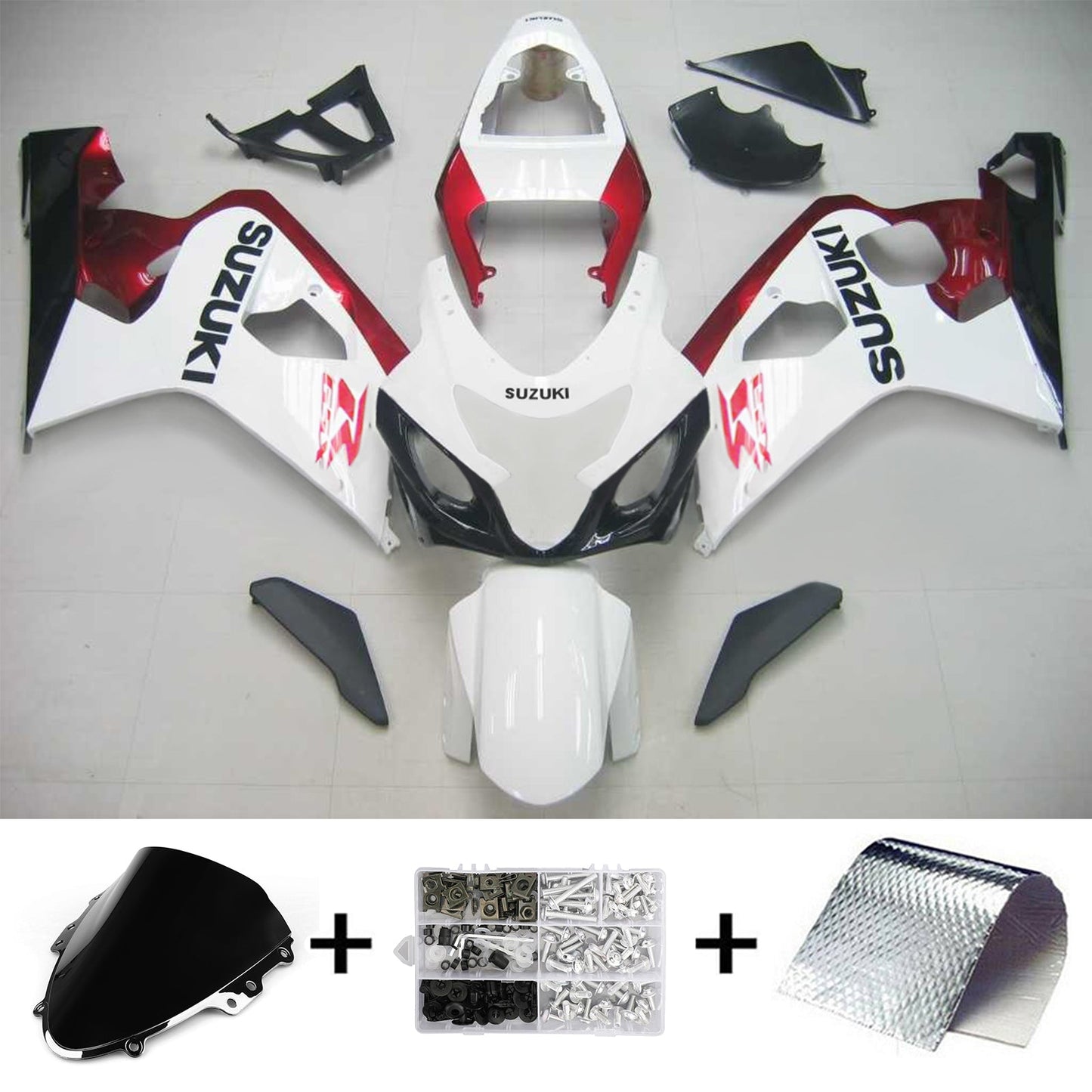 Amotopart Suzuki GSXR 600/750 2004-2005 Verkleidungskit Karosserie Plastik