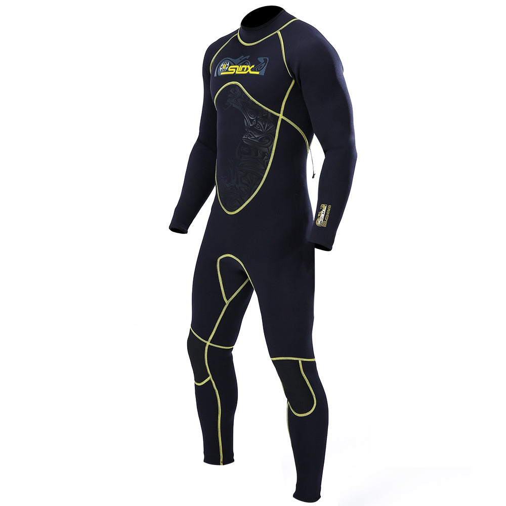 3MM Homme Combinaison de Surf Combinaison de Plongée Corps Complet Snorkeling Triathlon