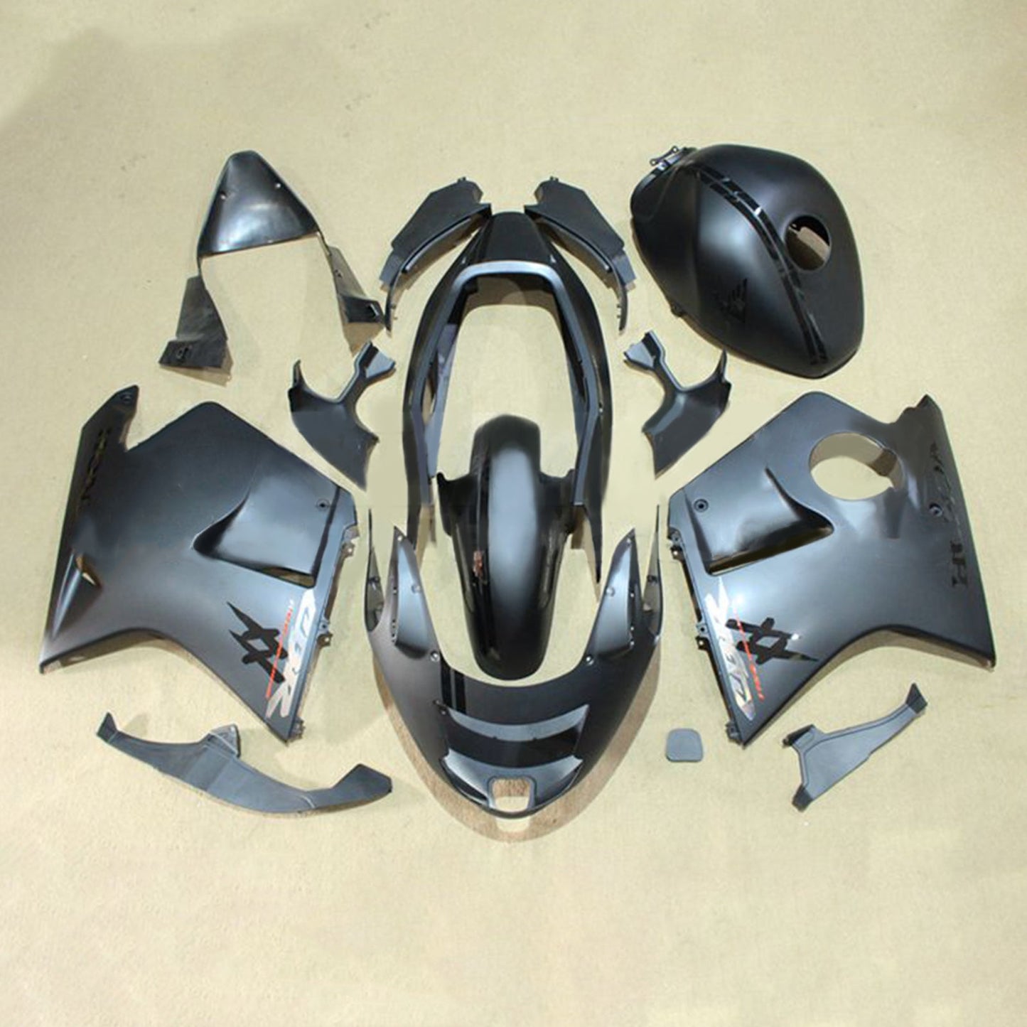 Amotopart Honda CBR1100XX SuperBlackBird 1996–2007 Verkleidungsset, Karosserie, ABS