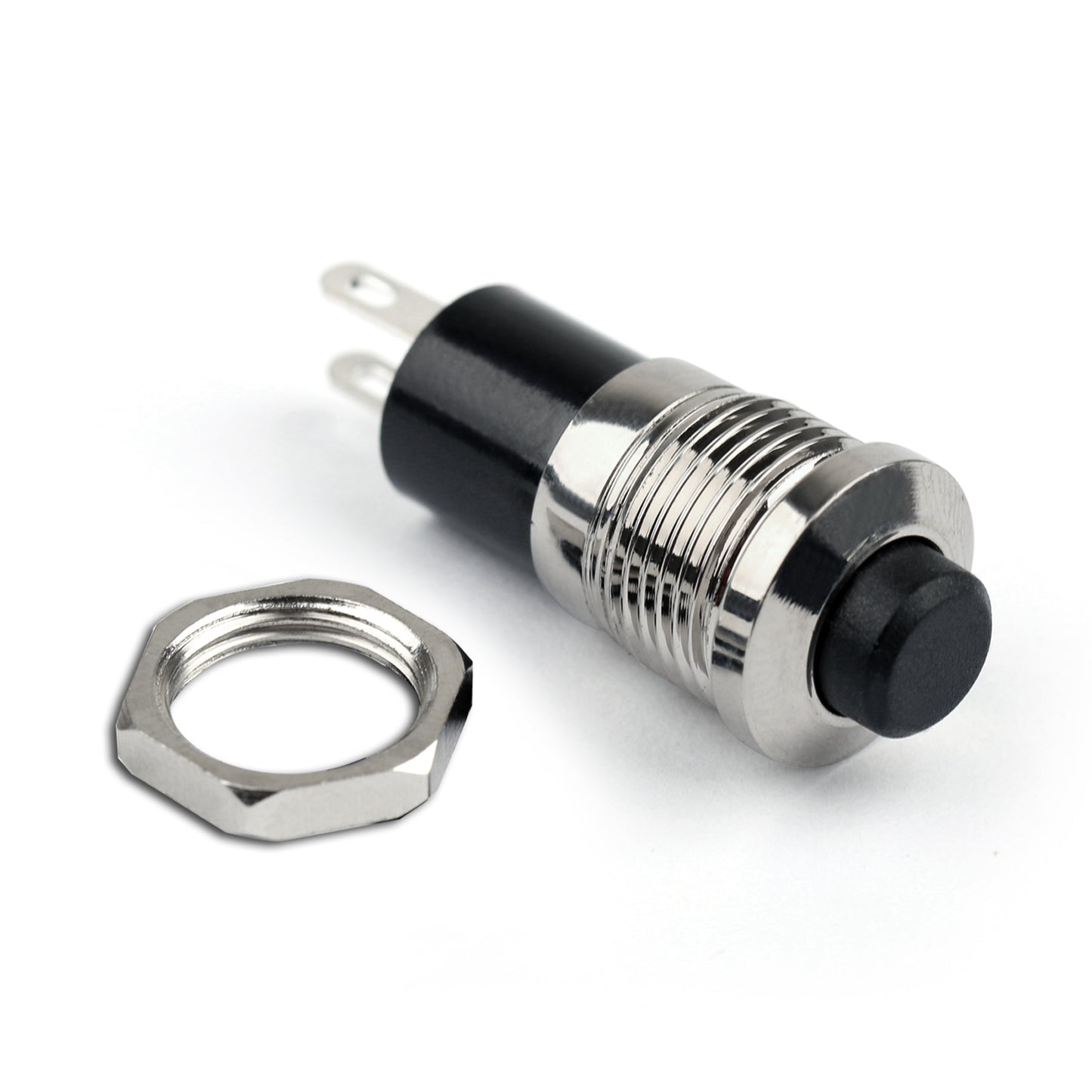 Neuer Mini-Druckknopf SPST Momentary N/O OFF-ON-Schalter 10 mm R/B für Auto/Boot