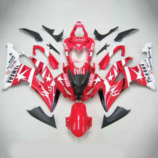 Amotopart Yamaha 2008-2016 YZF 600 R6 ROT-Verkleidungskit