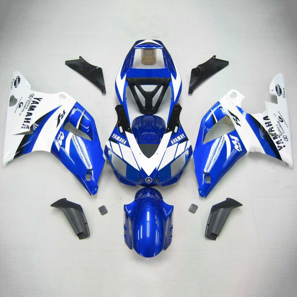 Amotopart Yamaha 1998-1999 YZF 1000 R1 Bleu Blanc Craignant Kit