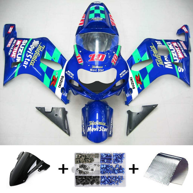 Amotopart Suzuki GSXR750 2001-2003 Verkleidungskit Karosserie Plastik