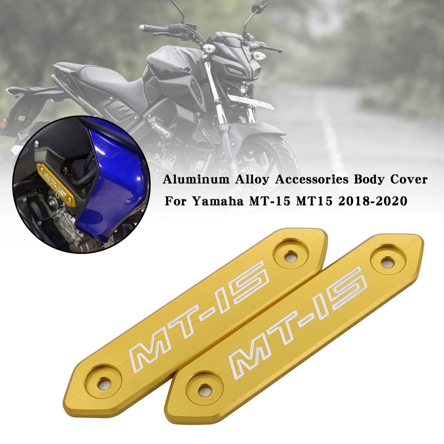 Aluminiumlegierung Accessoires Körperschutz für Yamaha MT 15 MT-15 MT15 2018-2020 Generic