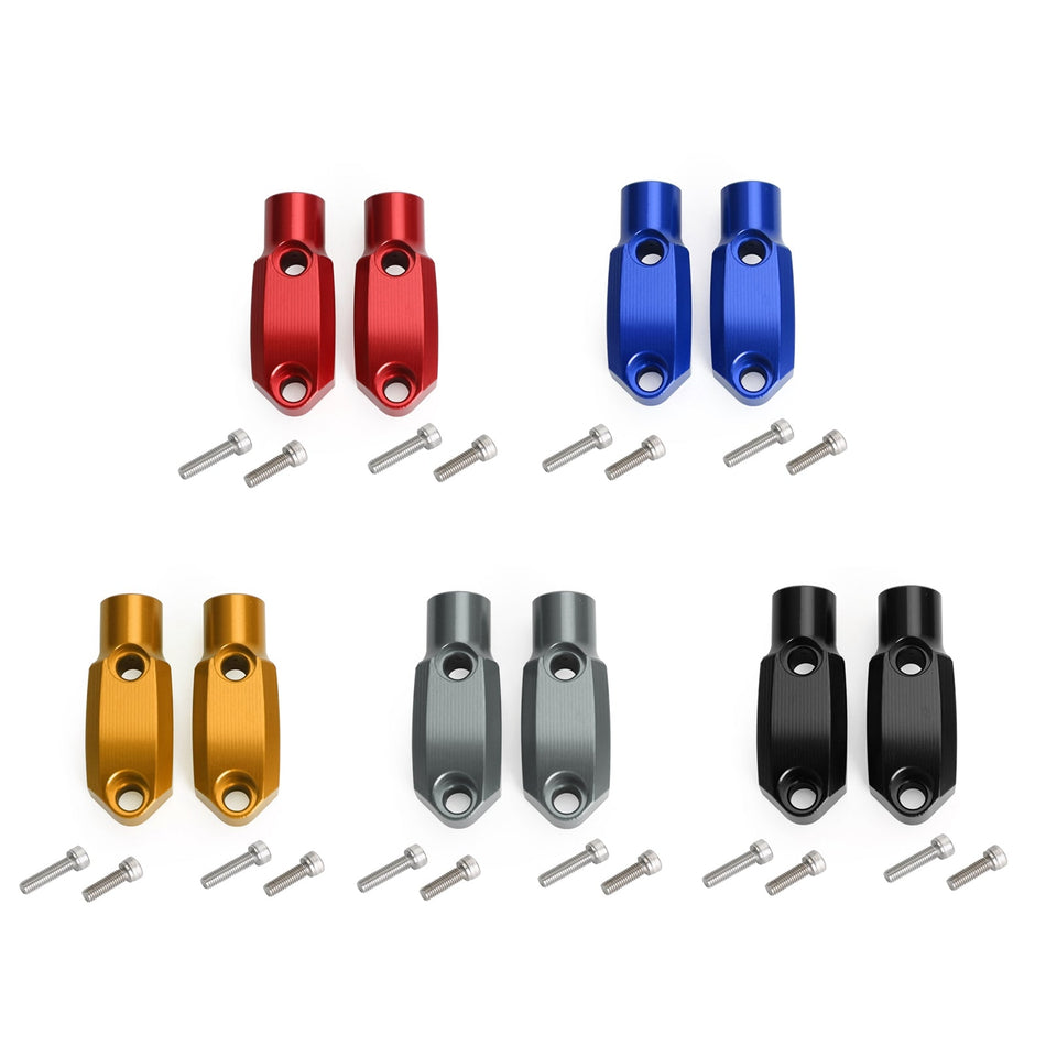 CNC-Aluminium 7/8" 22 mm vordere Hauptbremszylinderklemme 10 mm Spiegelhalterungsadapter Generisch