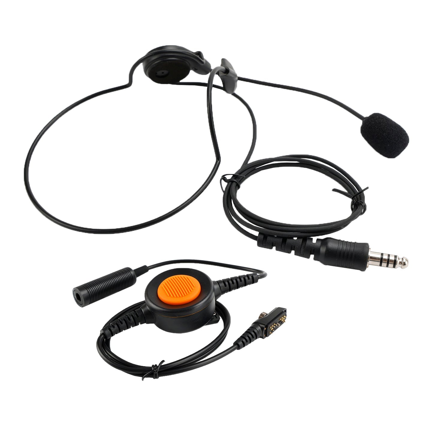 7.1-C7 Rückmontagestecker Taktisches Headset 6-Pin U94 PTT für Hytera PD780/700G/580