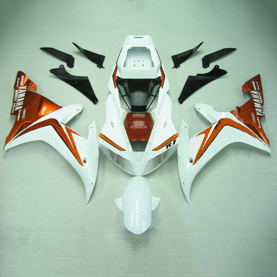 Amotopart Yamaha 2002-2003 YZF 1000 R1 Kit Craignant Orange Blanc