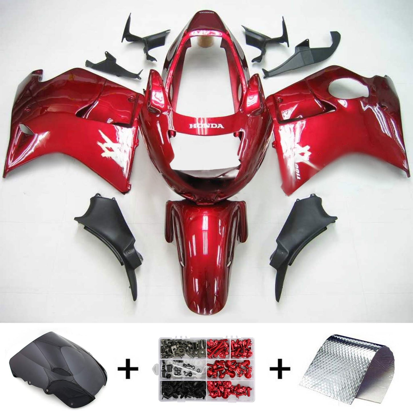 Amotopart Honda CBR1100XX Superblackbird 1996-2007 Verkleidungskit