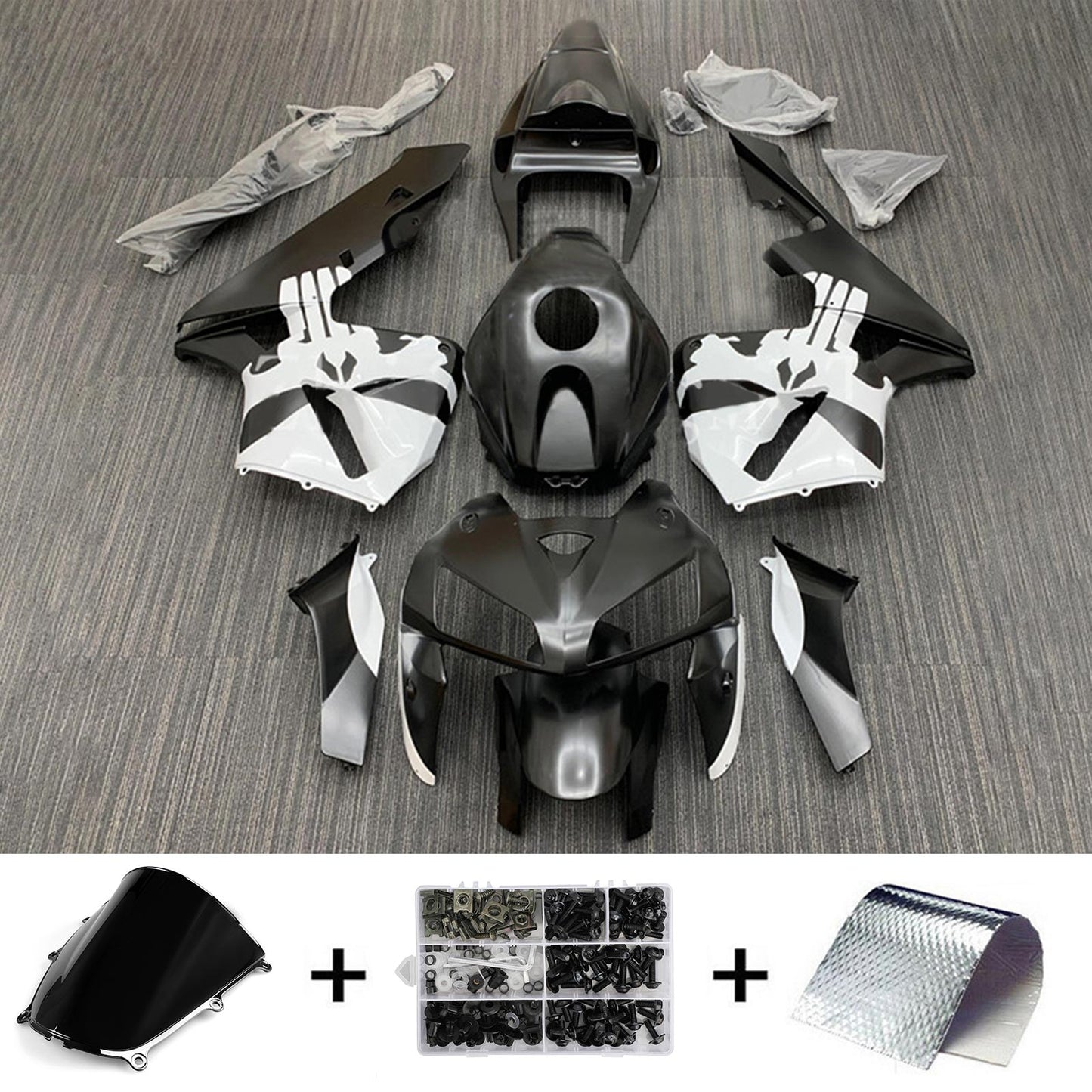 Amotopart Honda CBR600RR 2005–2006 F5 Verkleidungsset, Karosserie, Kunststoff, ABS