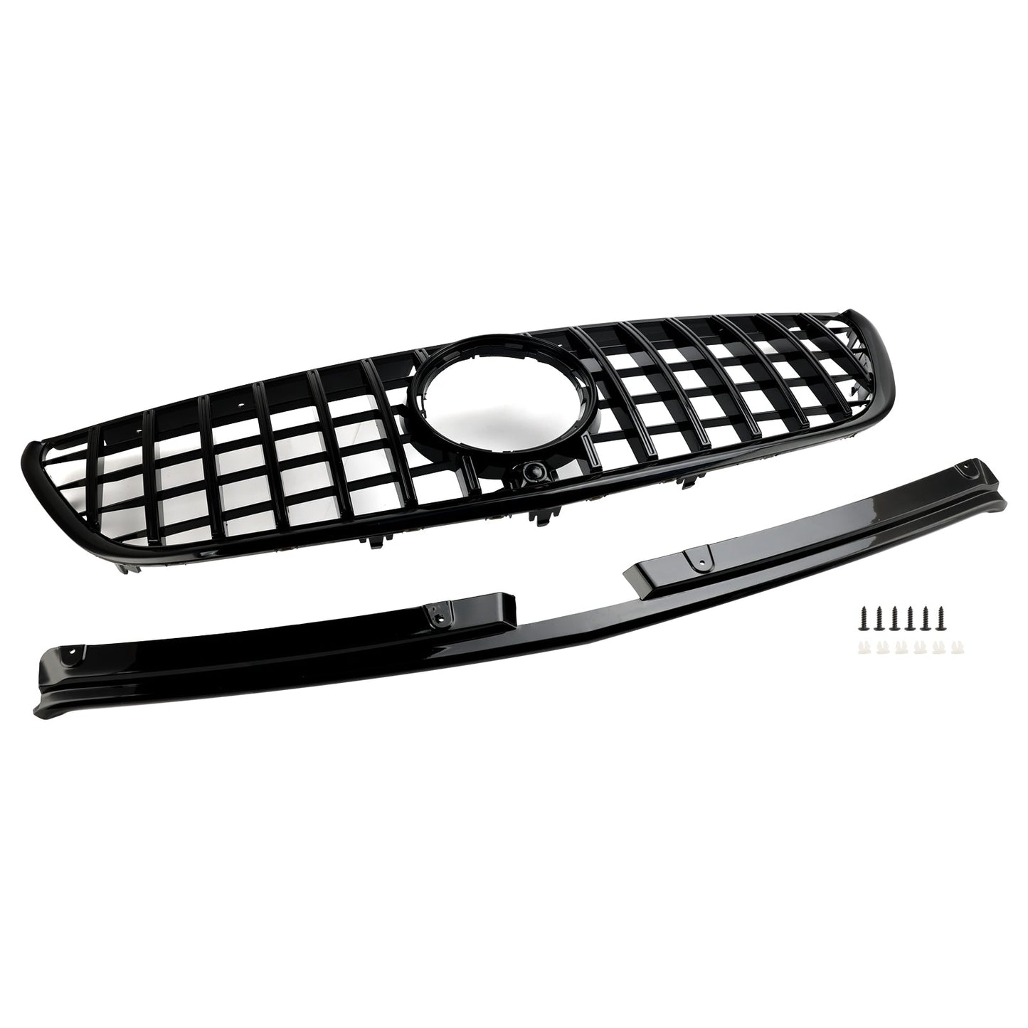 Mercedes Vito W447 2015-2019 GT Stlye Gloss Black Front Bumper Grill Grille