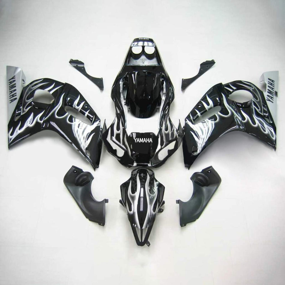 Amotopart Yamaha 1998-2002 YZF 600 R6 Noir Splitter Carénage Kit