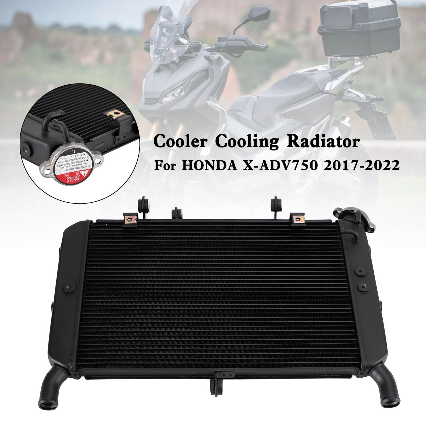 2017-2022 Honda X-ADV 750 XADV Radiateur Eau de refroidissement du radiateur