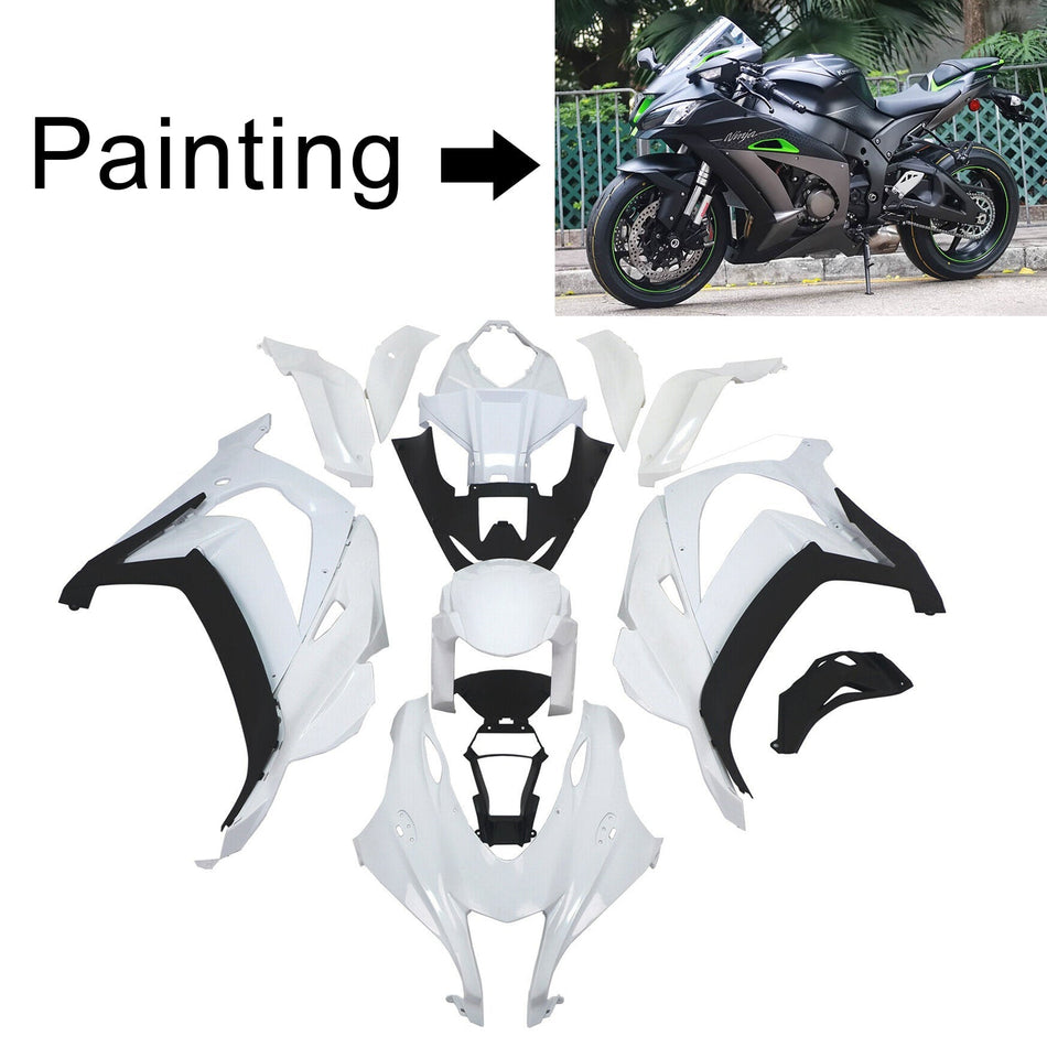 Amotopart Kawasaki ZX10R 2016-2020 Verkleidungskit Karosserie Plastik
