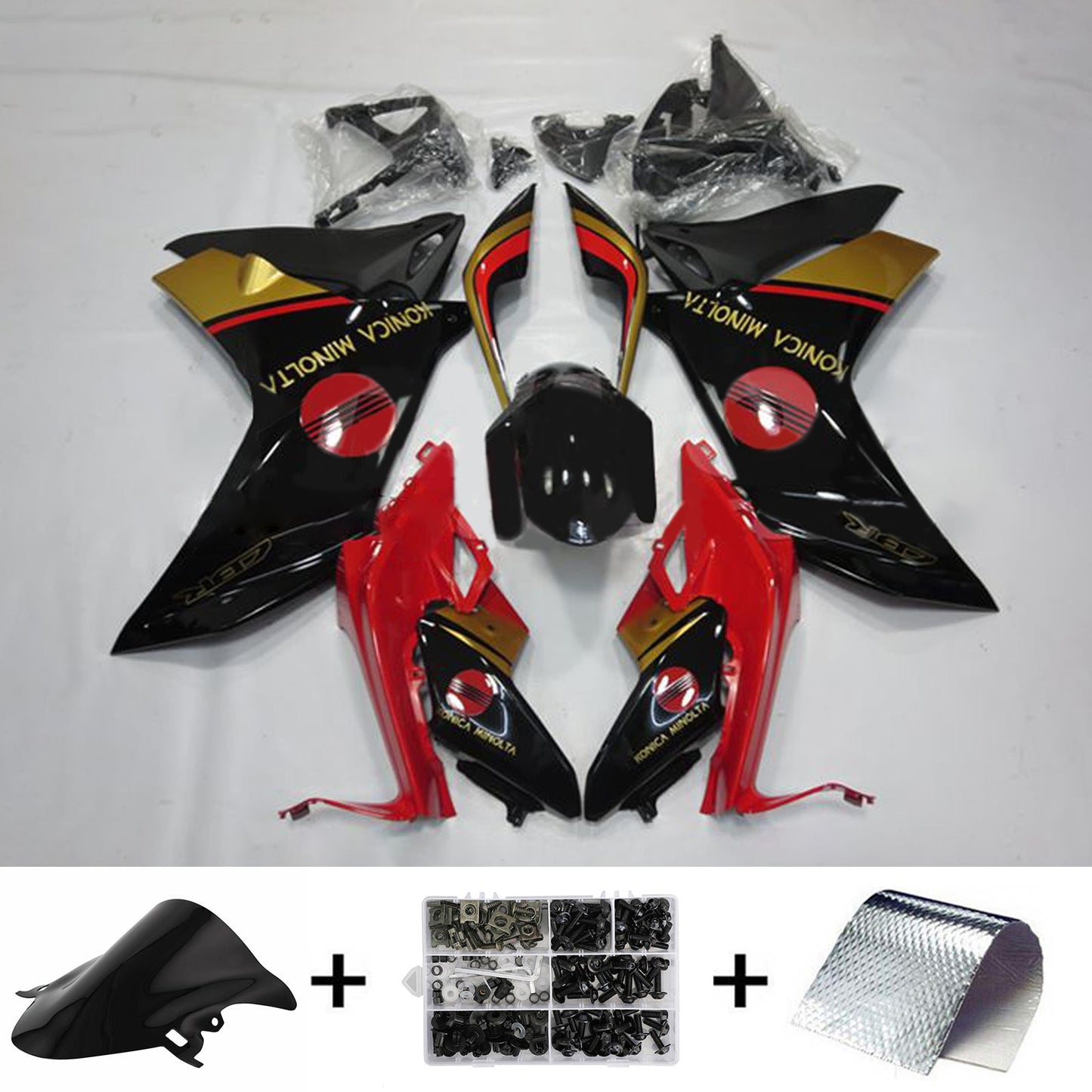 Amotopart Honda CBR600F 2011–2013 Verkleidungsset, Karosserie, Kunststoff, ABS