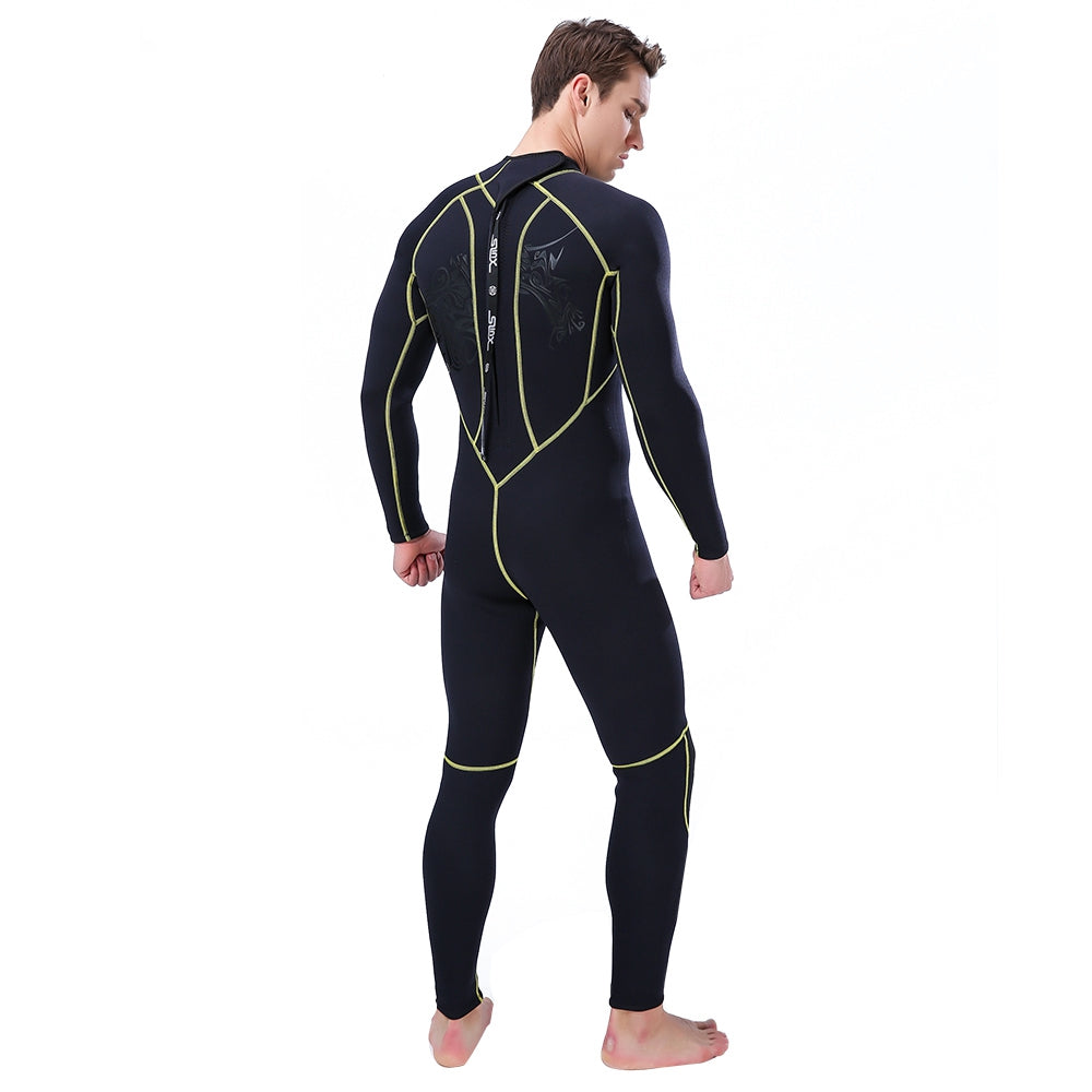 3MM Homme Combinaison de Surf Combinaison de Plongée Corps Complet Snorkeling Triathlon