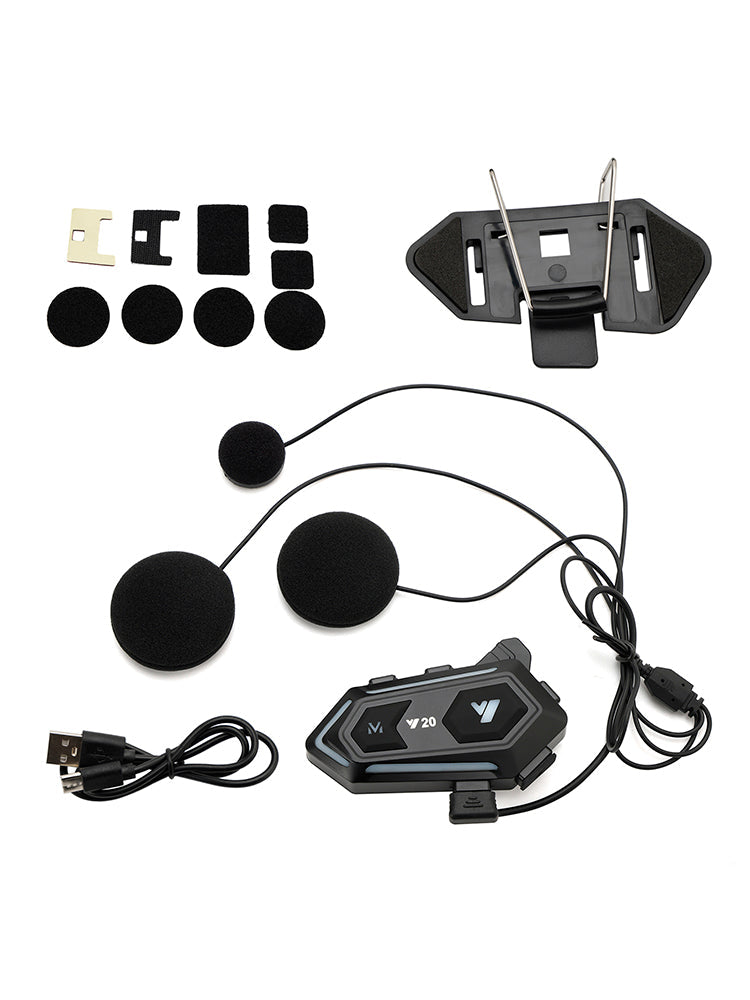 Helm Bluetooth Kopfhörer Headset Wireless Player Universal Y20 Für Motorrad