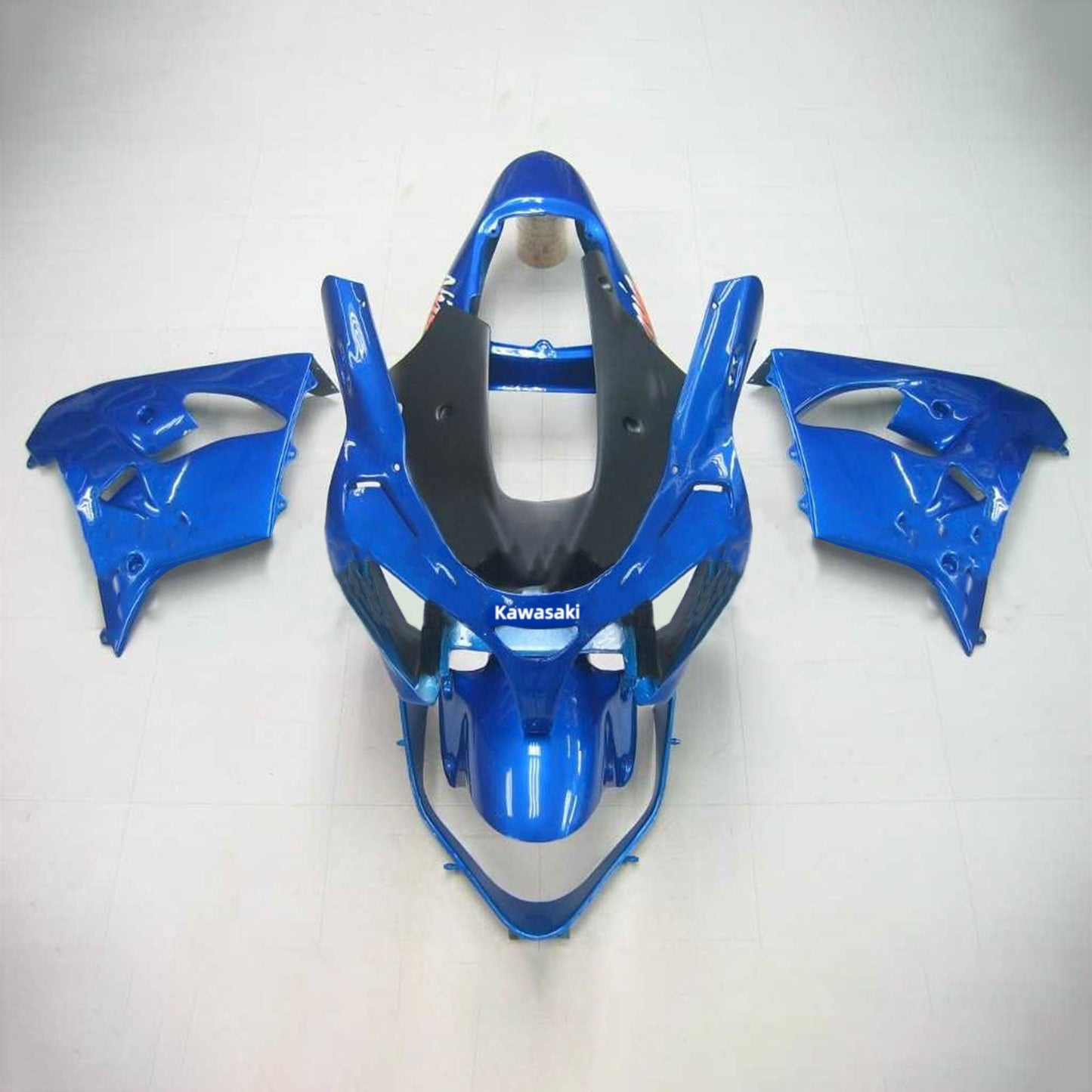 Amotopart Kawasaki 2002-2003 ZX9R Kit de carénage bleu