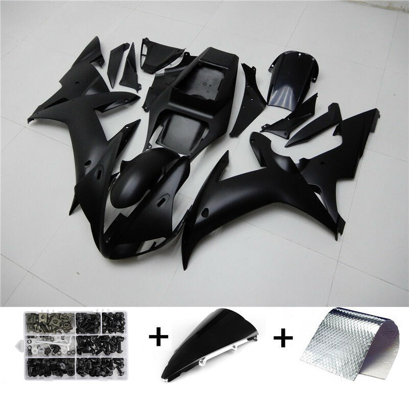 Amotopart 2002 2003 Yamaha YZF R1 Verkleidungsmatte Matte Black Kit