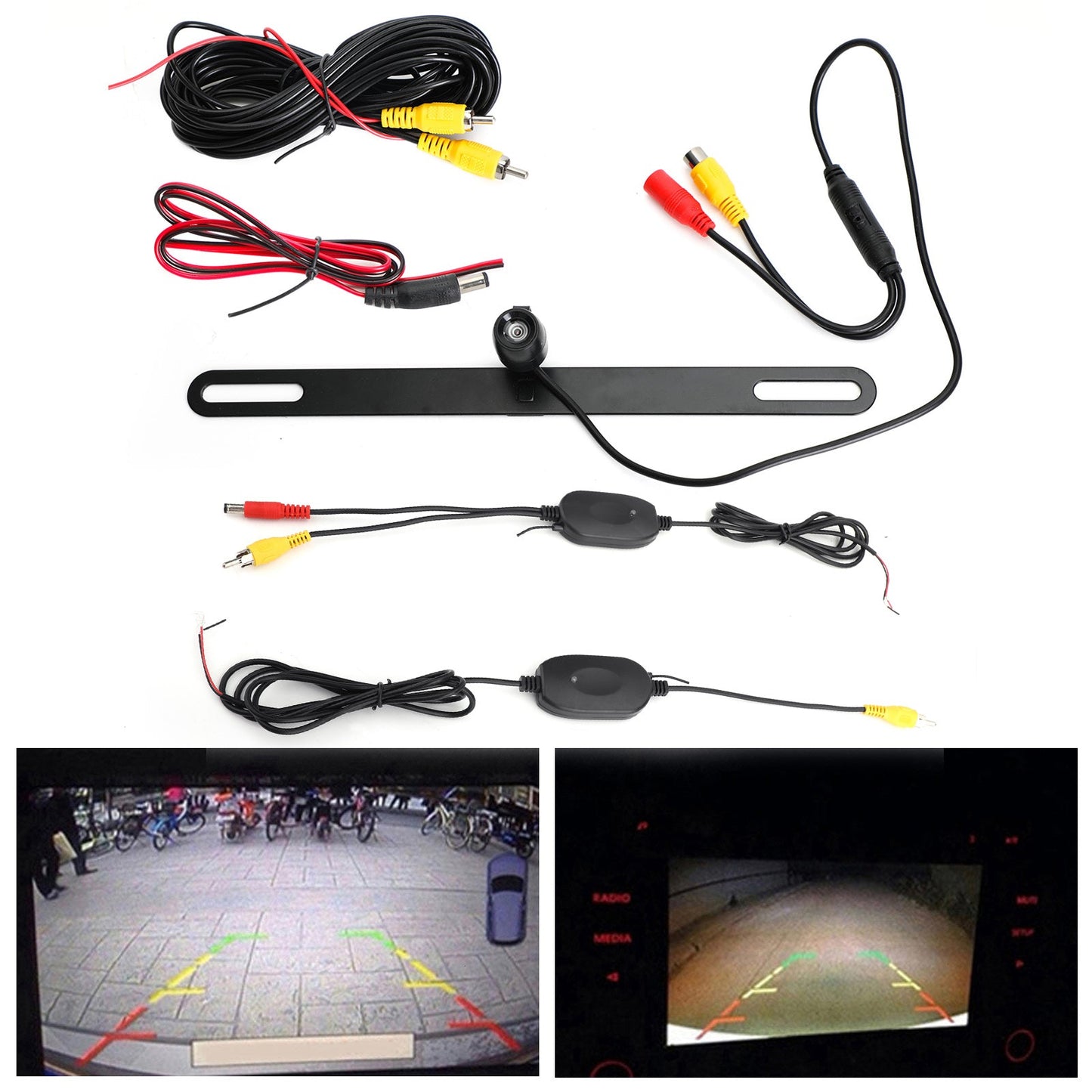 170º HD Car Wireless Reverse Backup Night Vision Rear View Camera Parking Cam Generic
