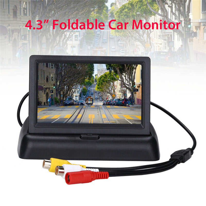 Car Parking Sensor Radar Beeper Rückfahrkamera Autokamera + 4.3" LCD Mirror Kit