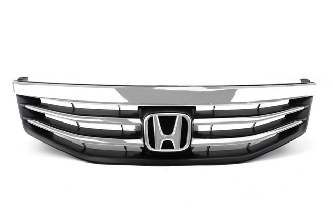 Accord 2011-2012 Honda New Front Upper Bumper Hood Black Chrome Grill Remplacement Grille Générique