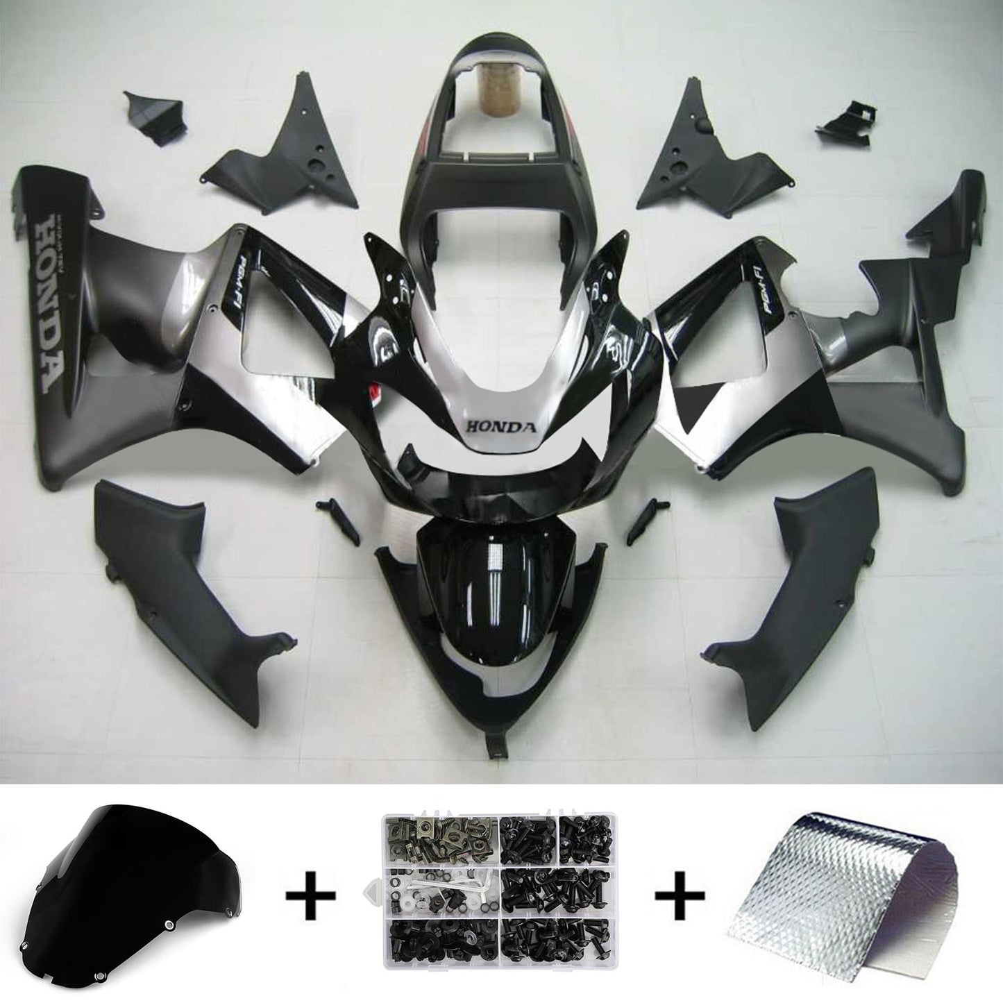 Amotopart Honda CBR929RR 2000-2001 Verkleidungssatz Karosserie Kunststoff ABS