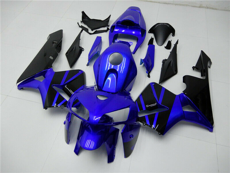 Amotopart -Verkaufskit für Honda CBR600RR 2005 2006 Blue Black Bodywork Abs Form Schwarz Rot Generikum