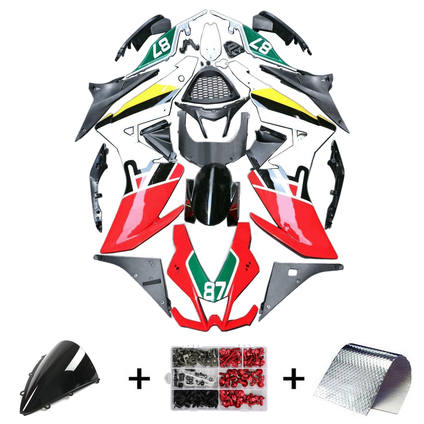 Amotopart Aprilia RSV4 1000 2009¨C2015 Verkleidungsset, Karosserie, Kunststoff, ABS