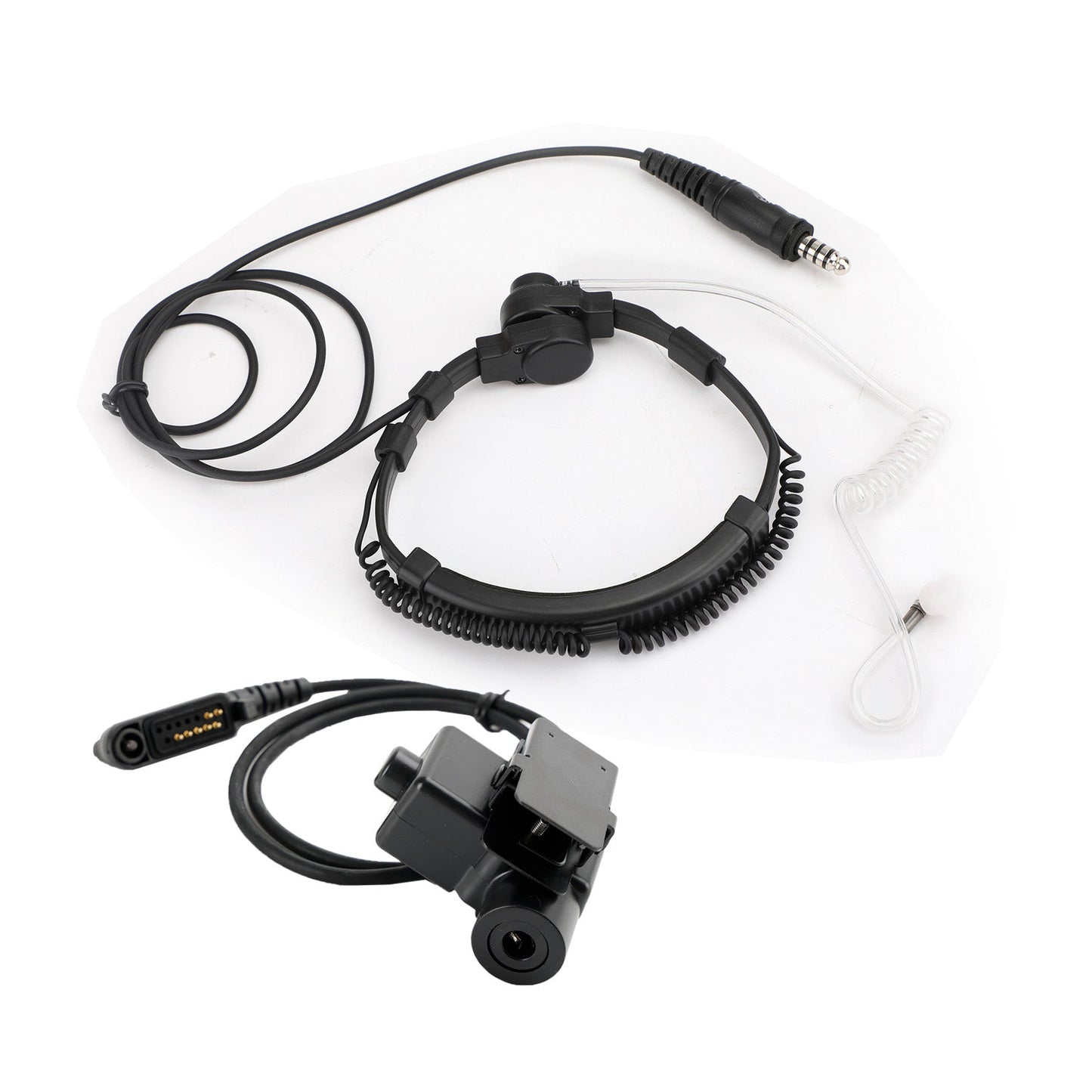 7,1 mm Big Plug Tactical Throat Headset 6-Pin U94 PTT für HYT PD682g PD662g PD665