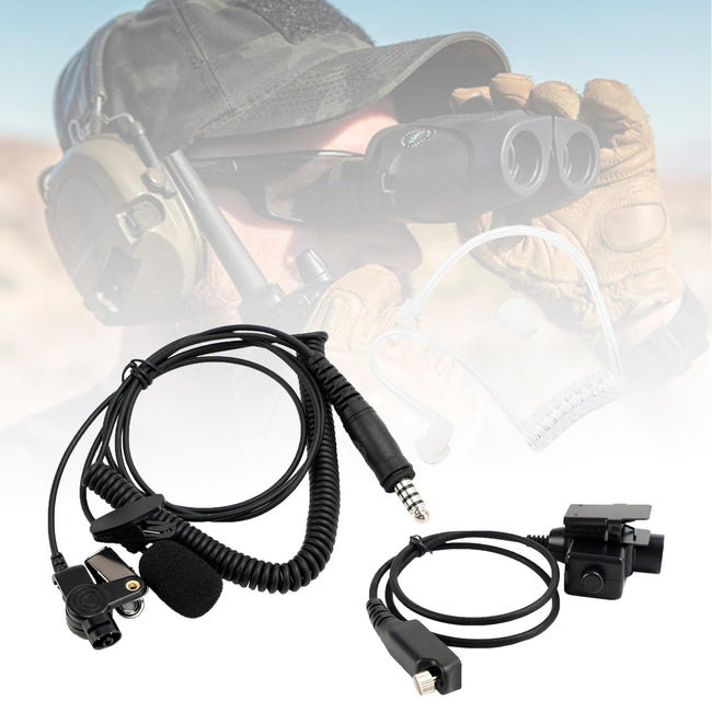 Für STP8000 STP8030 STP8035 6-Pin PTT 7.1-A3 Transparent Tube Headset mit Mikrofon