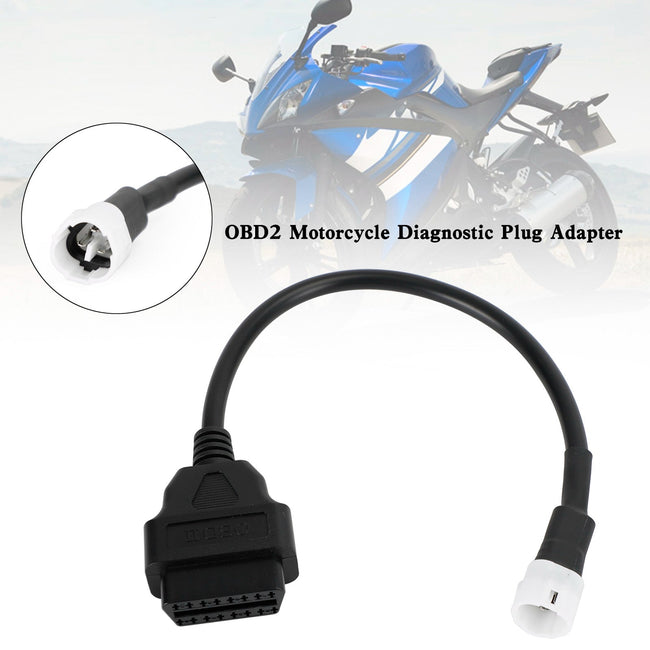 Motorrad 3 Pin auf OBD2 Diagnoseadapter Code Scanner Kabel für Yamaha X-MAX