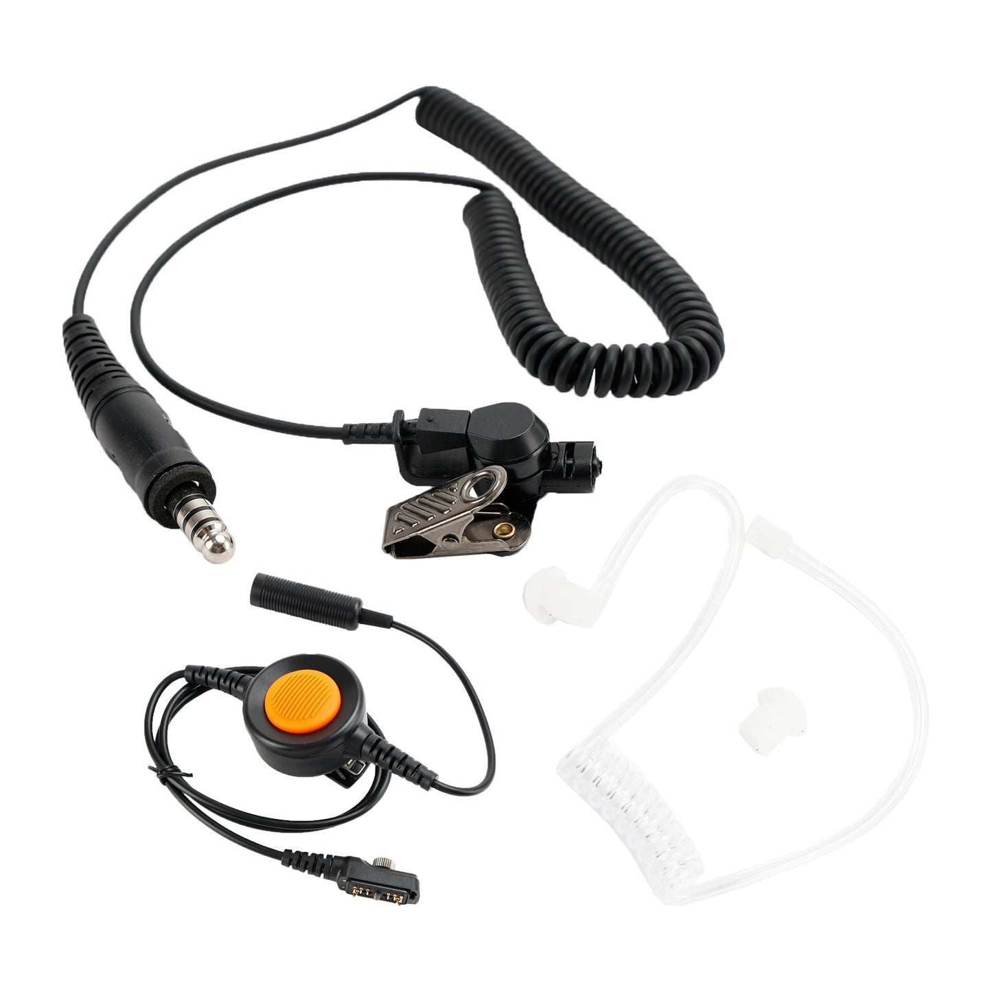 7.1-A3 Single Transparent Tube Headset 6-Pin U94 PTT für Hytera PD780/700G/580