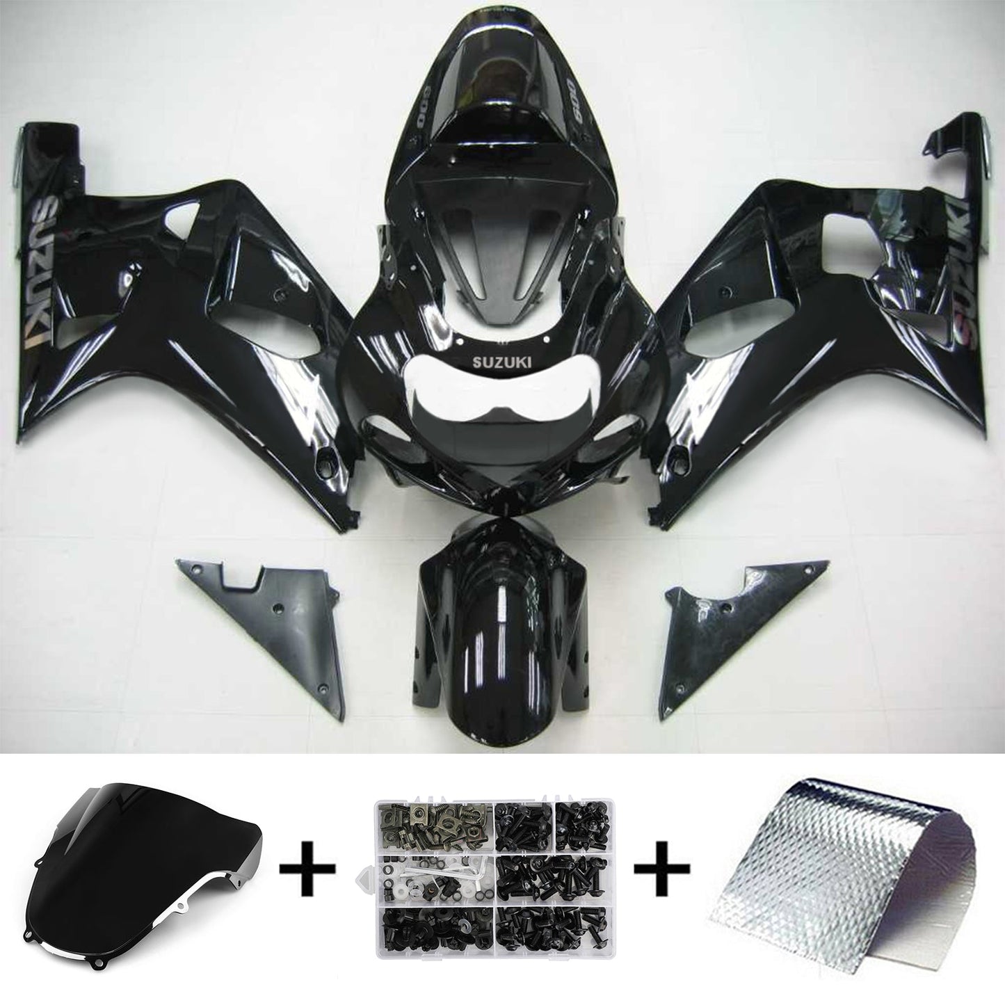 Amotopart Suzuki GSXR600 2001-2003 Verkleidungskit Karosserie Plastikabs