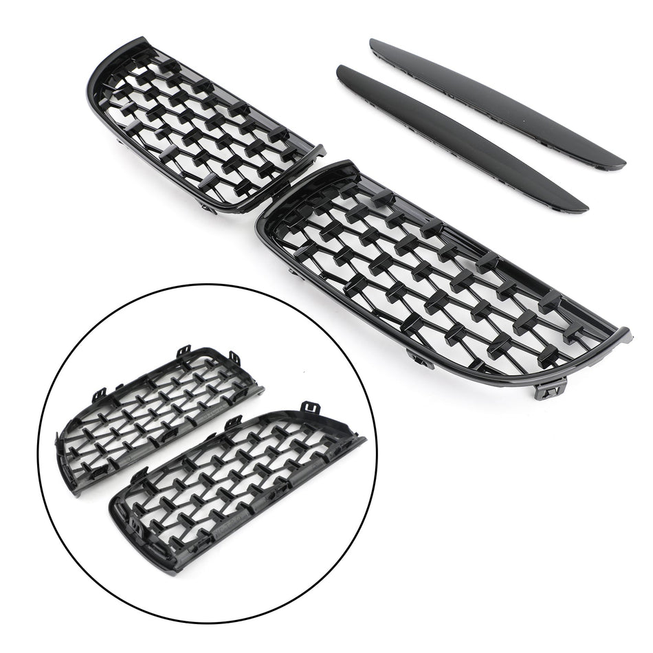 Meteor Black Nierengrill Mesh Grille Fit BMW E90 3er Limousine 2005-2008 Generika