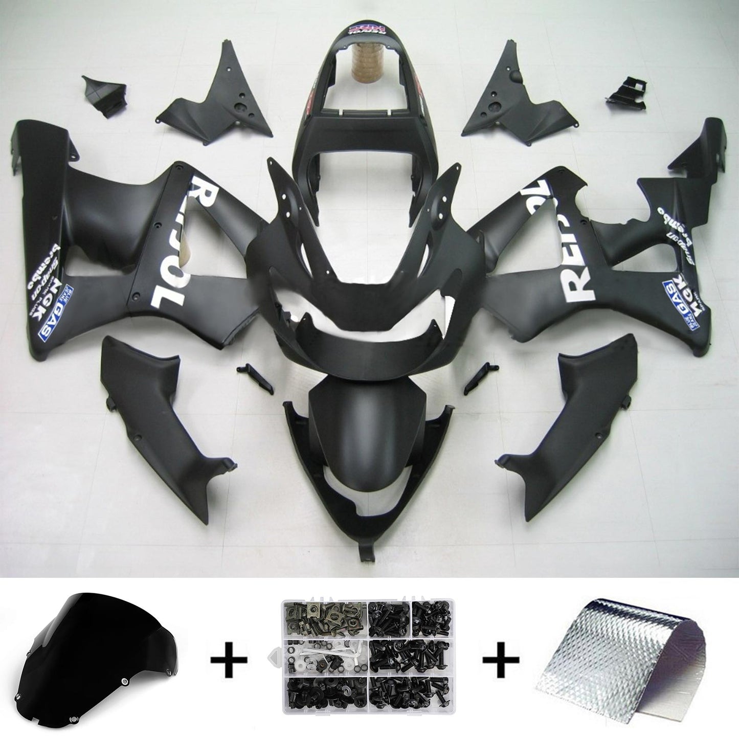 Amotopart Honda CBR929RR 2000-2001 Verkleidungssatz Karosserie Kunststoff ABS