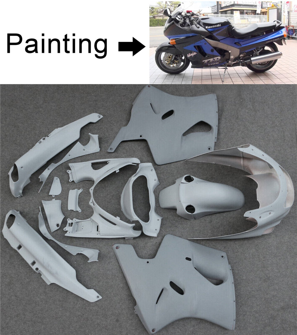 Amotopart Kawasaki Zzr1100 1993-2003 Verkleidungskit Karosserie Kunststoff Kunststoff