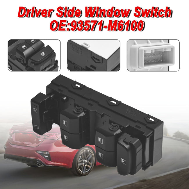 Fensterheberschalter für Fahrerseite, für Kia Forte 2019–2021, 93571-M6100