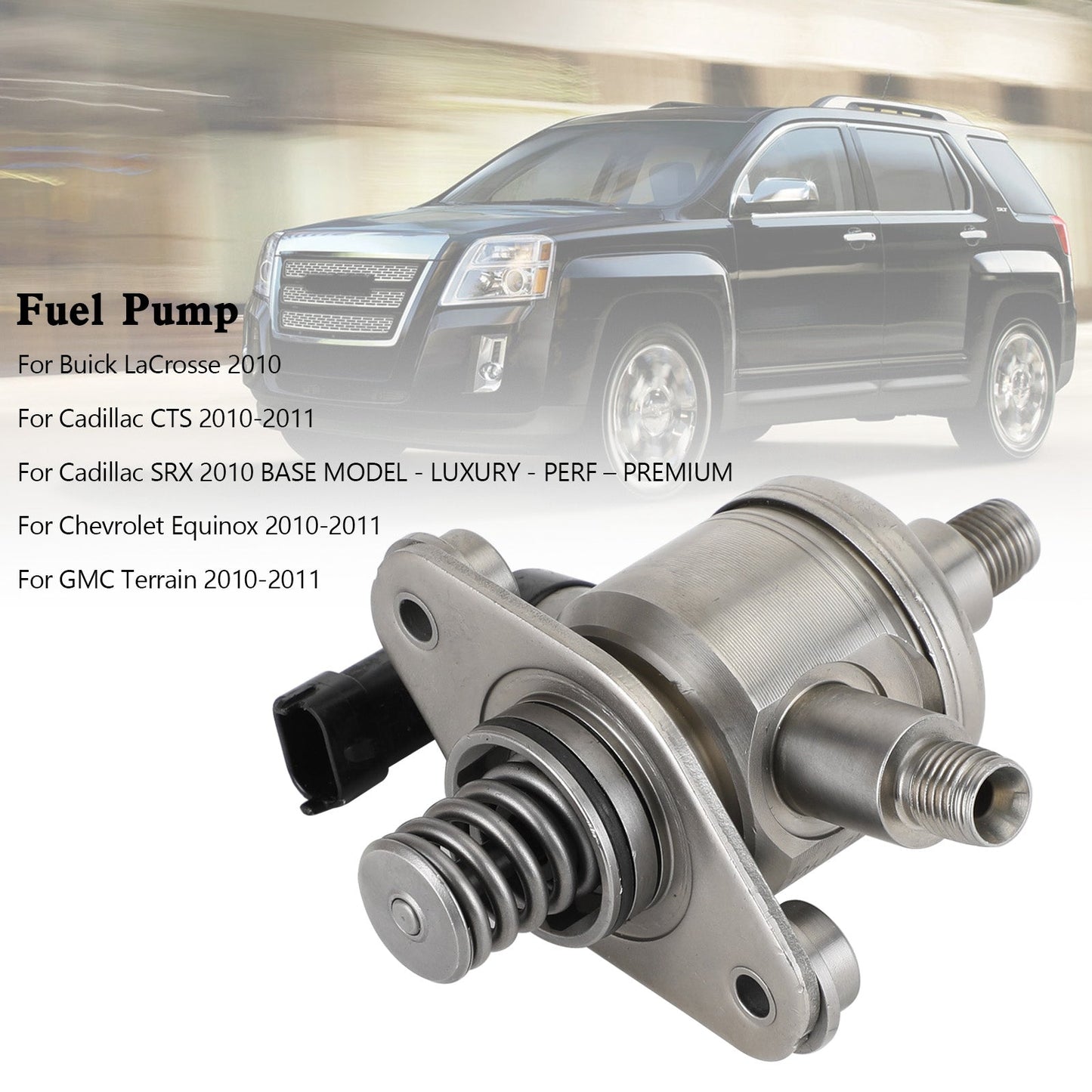 2010-2011 Cadillac CTS Chevrolet Equinox GMC Terrain Pompe à carburant haute pression 12641740