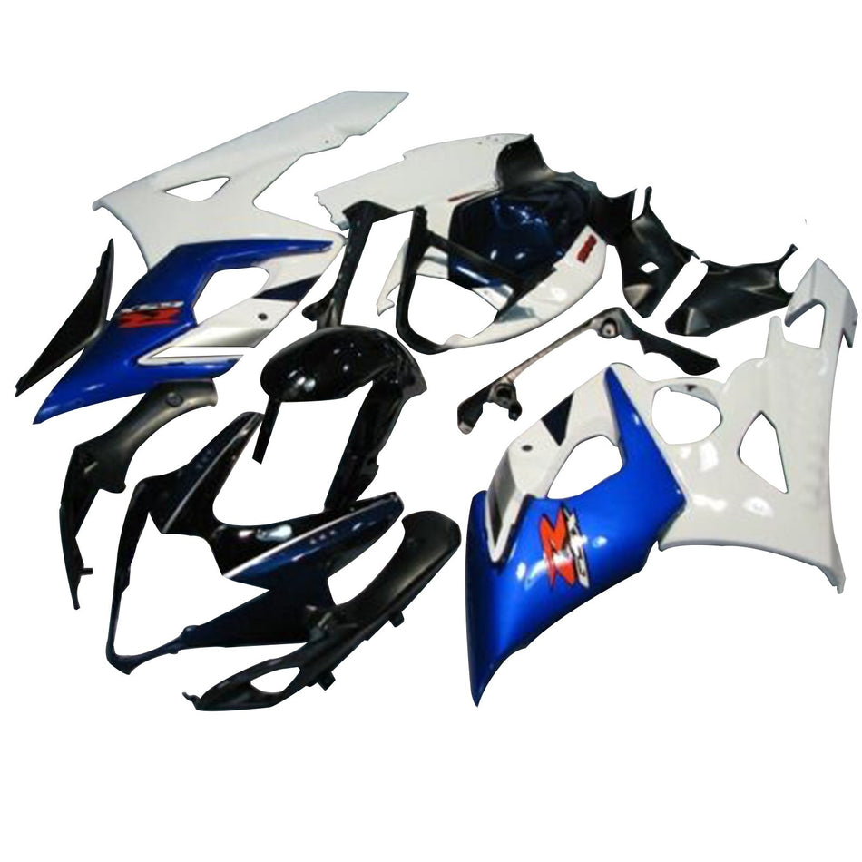 Amotopart 2005-2006 Suzuki GSXR 1000 Blue & White Faxing Kit