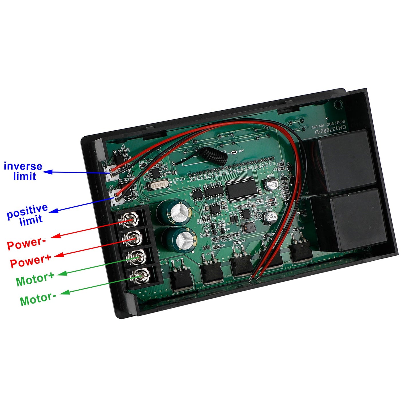 Speed Controller PWM DC Motor Timing Reversible Fernbedienung LCD -Anzeige 60A