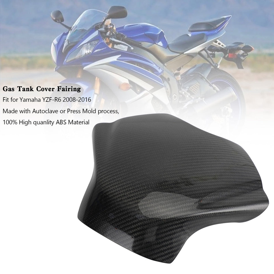 Yamaha YZF-R6 2008-2016 Carbon Tank Cover Panel Verkleidungsschutz