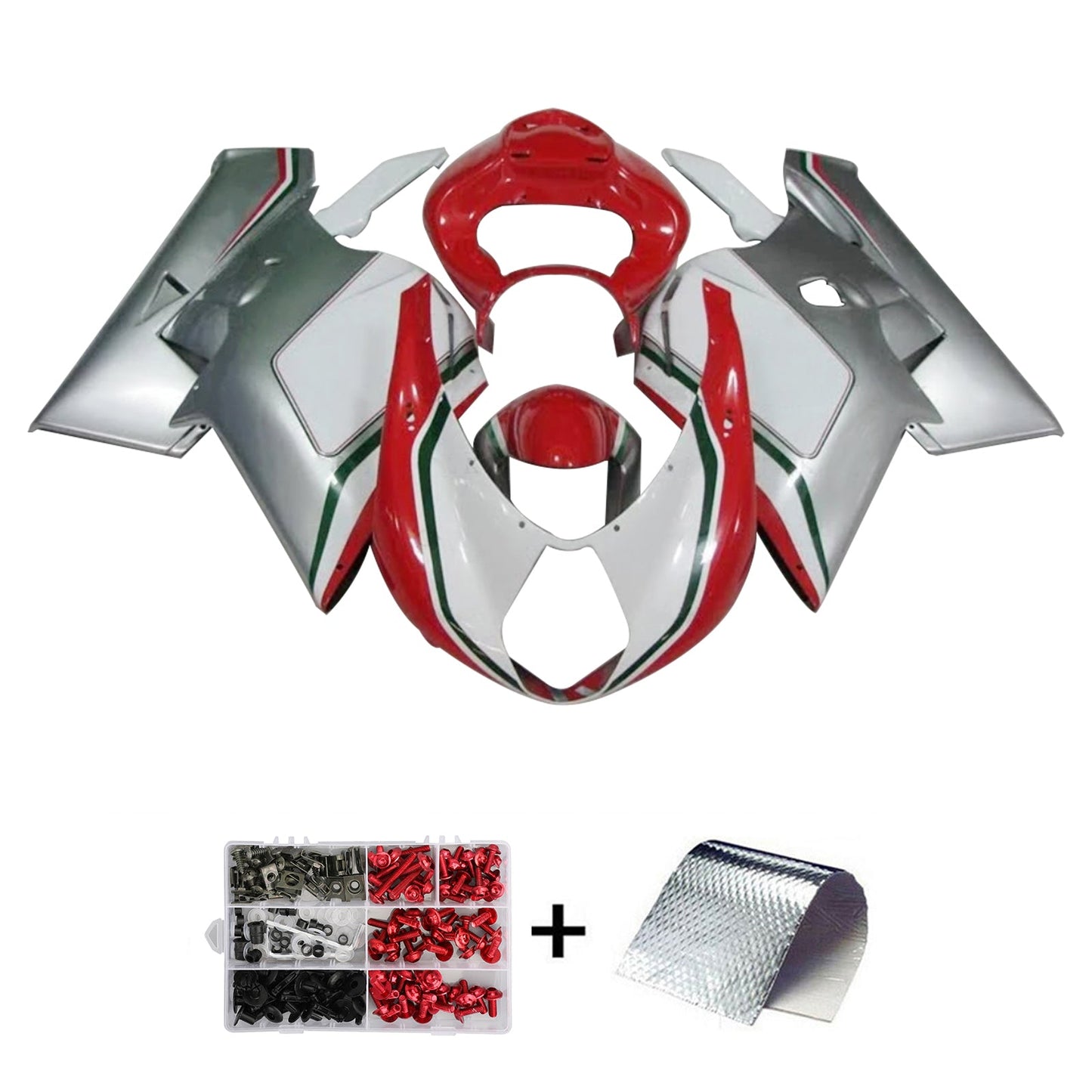 Amotopart MV Agusta F4 1000 2005–2006 Verkleidungsset, Karosserie, Kunststoff, ABS