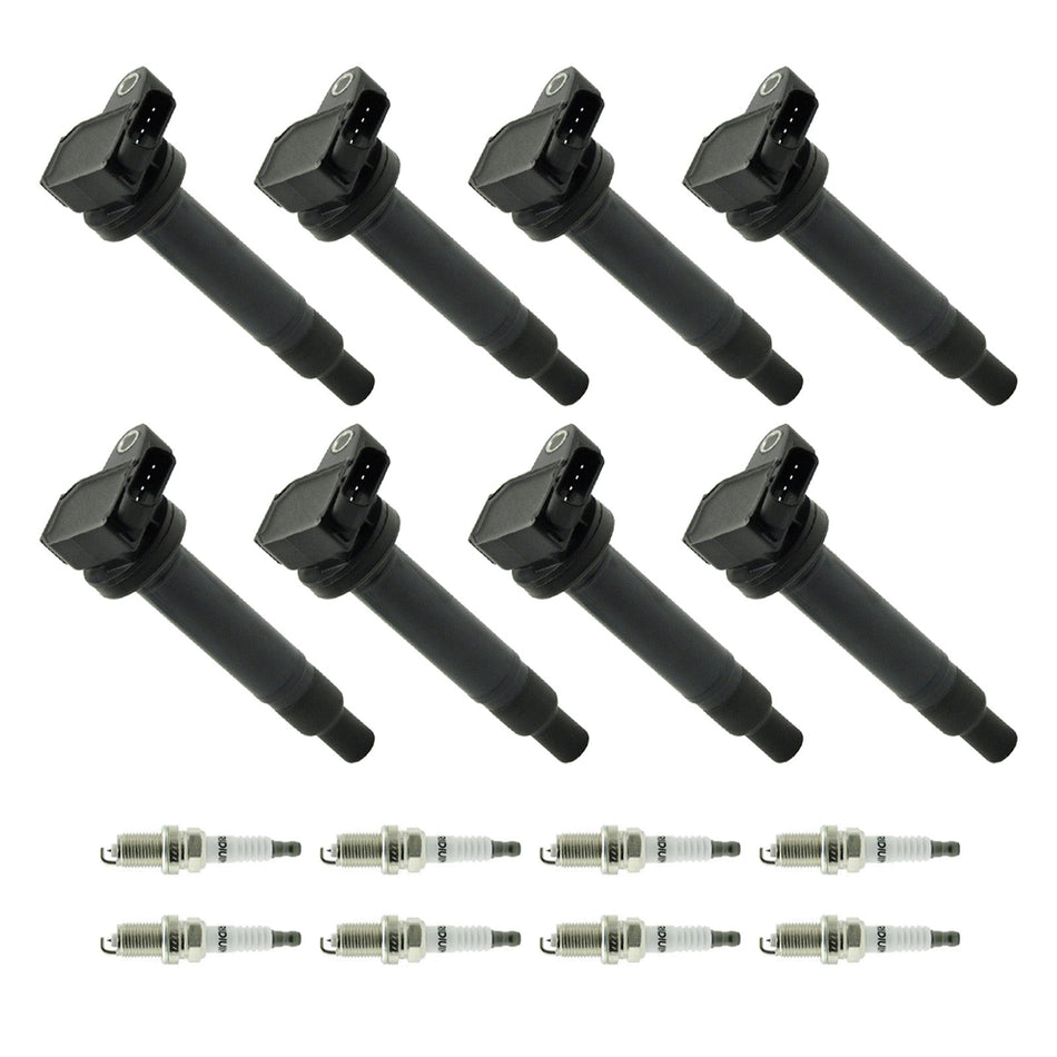 Lexus LS430 2001–2006 4,3 l, 8 Stück, Zündspule + Zündkerze, UF230, UF493, 90919–02230